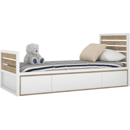 TUTU WHITE Łóżko T6